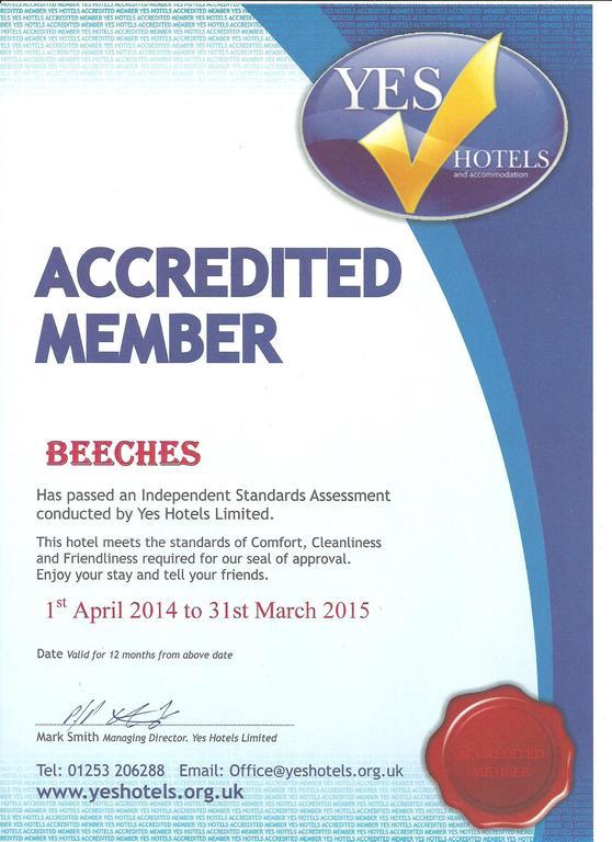 Beeches Hotel Blackpool Buitenkant foto